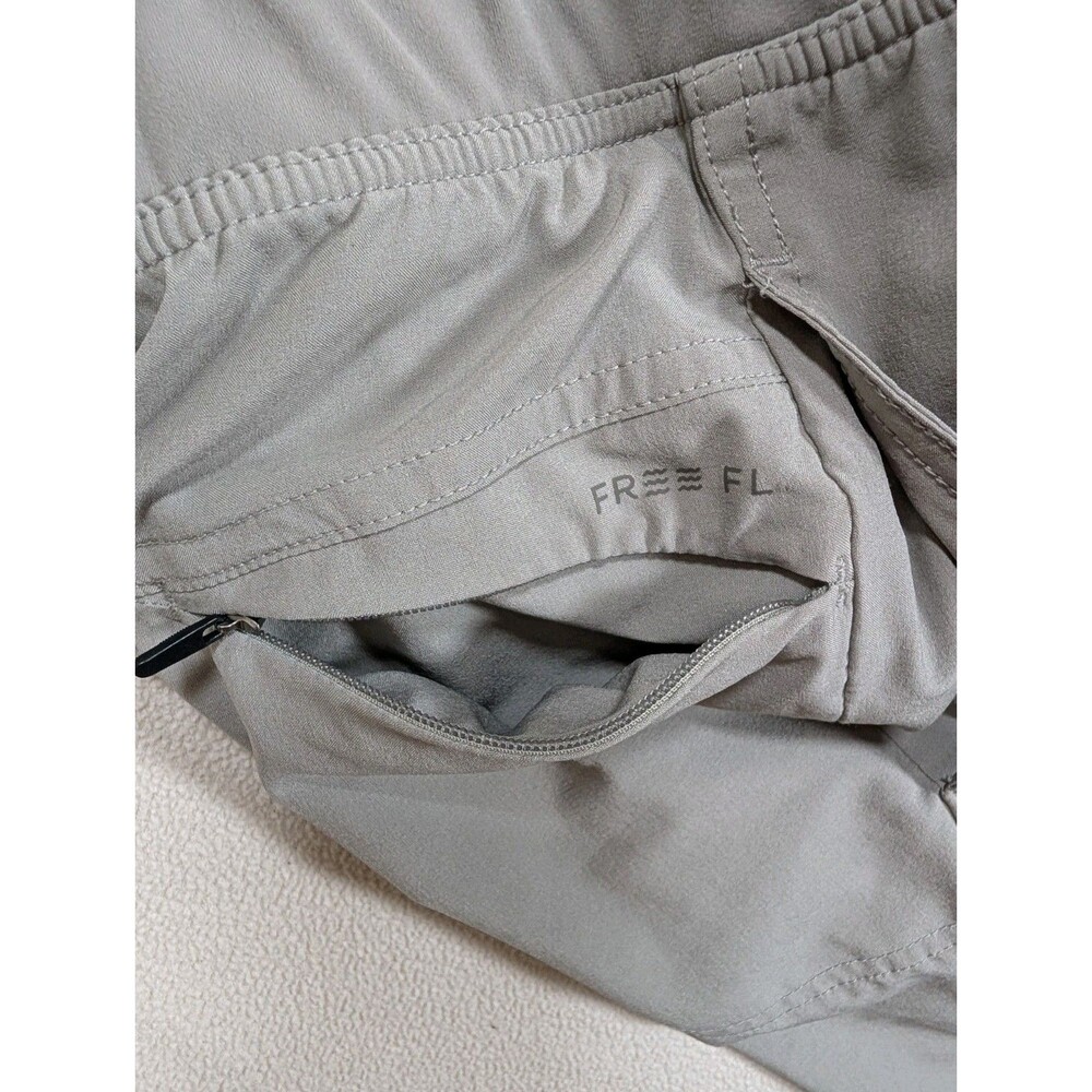 Free Fly Men’s Breeze Active Short 5.5 Inseam Medium Gray Lined Pull On Elastic - Picture 6 of 9